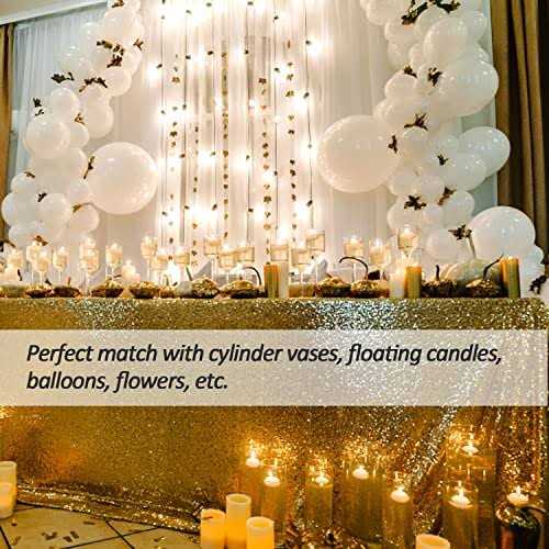 50Pcs Pearl Strings for Floating Candles Faux Pearls for Vase Filler