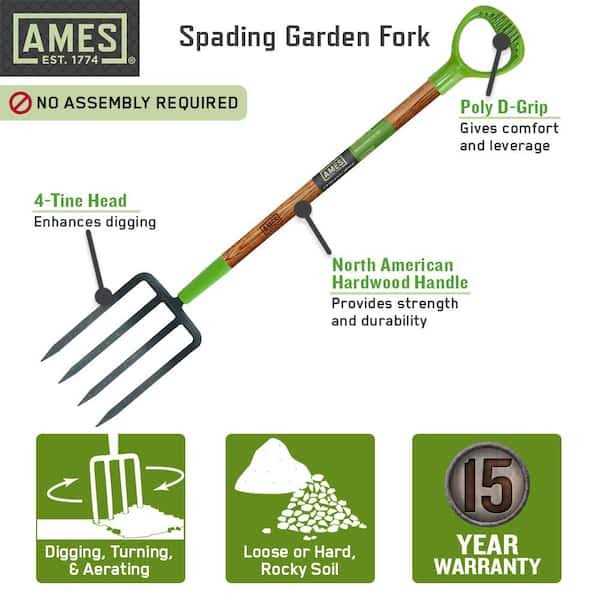 Ames 4-Tine Forged Spading Fork 2916400