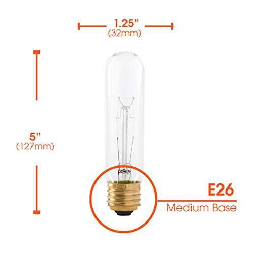 Xtricity 25 Watt T10 Clear Tubular Incandescent Light Bulb Showcase Lamp