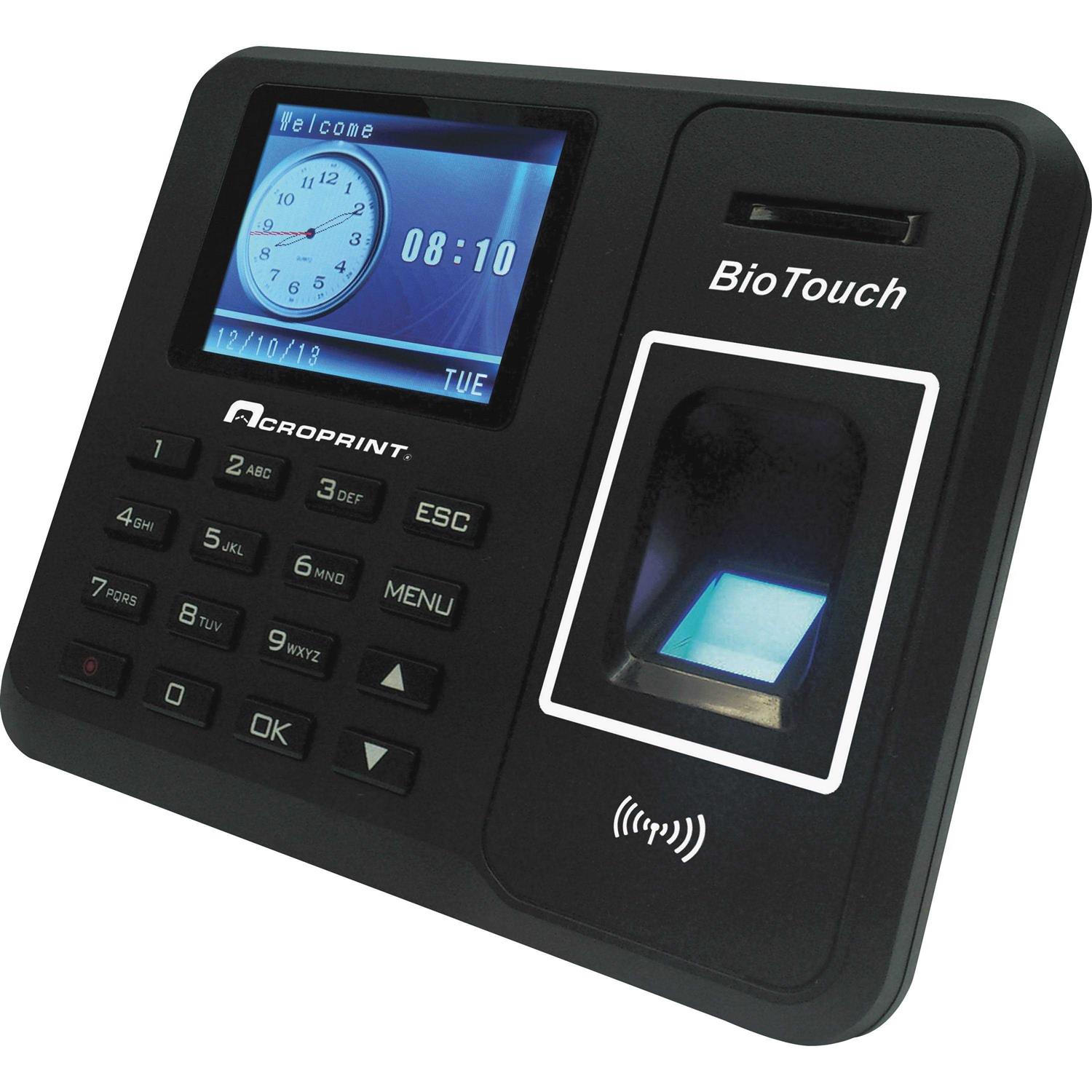 Acroprint BioTouch Time Clock & Badges Bundle