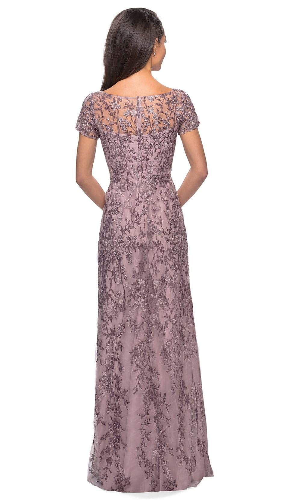 27956 Beaded Bateau Mother of the Bride Sheath Dress
