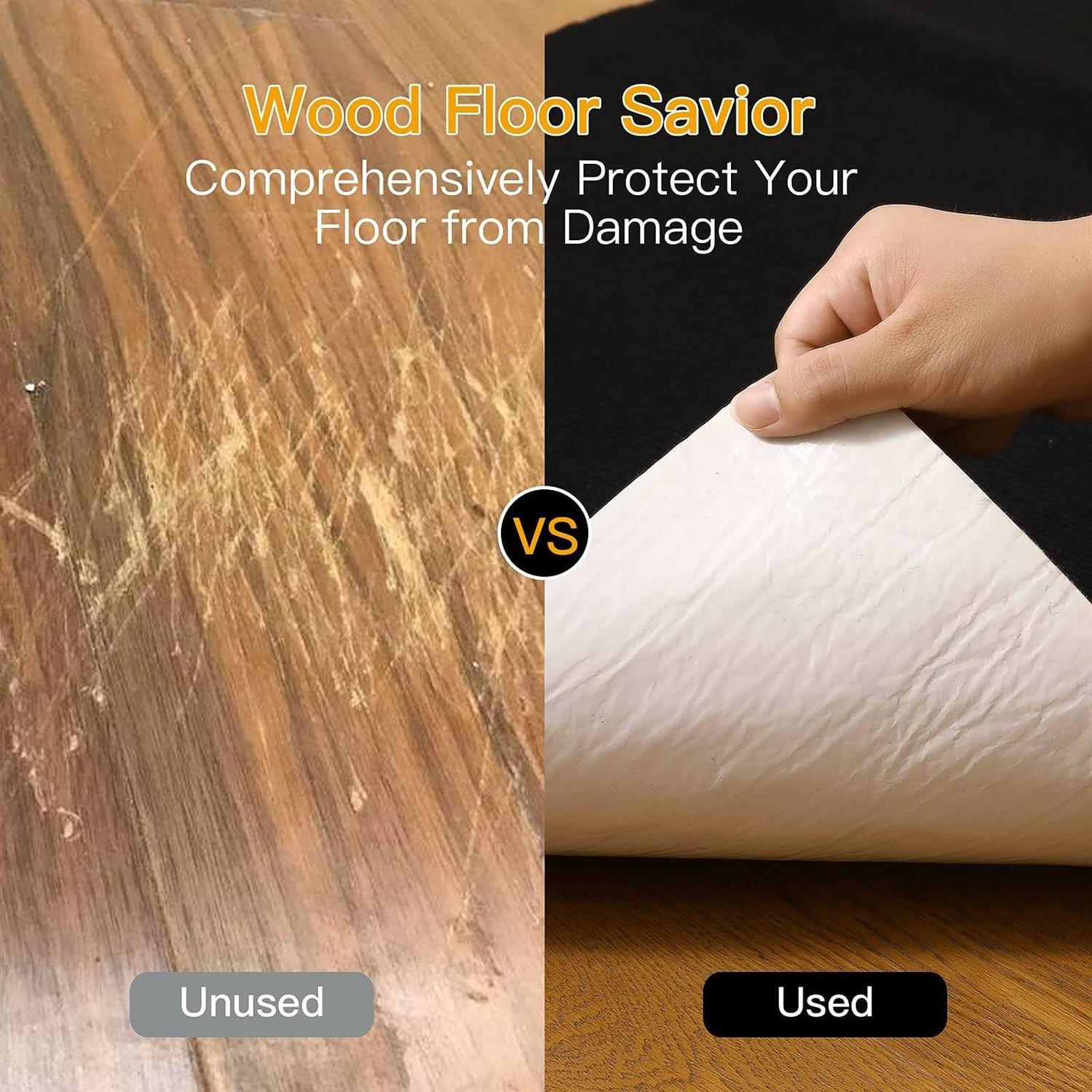 FMVIOL Office Chair Mat For Hardwood & Tile Floor 55×35 Computer Gaming Rolling Chair Mat