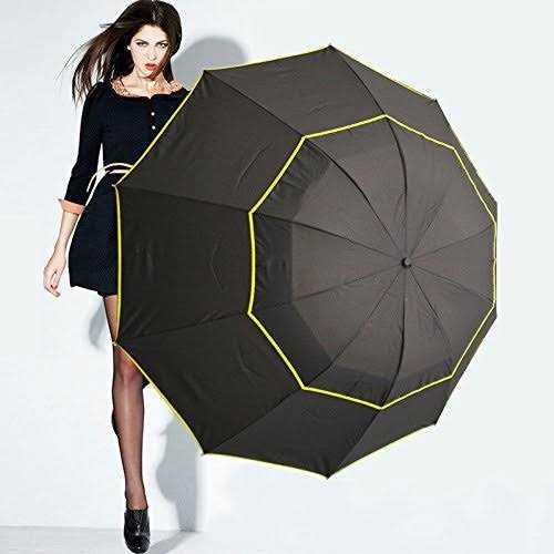 ZY-Umbrella 62 Unisex Large Double Golf Rain Umbrella, Portable and Lightweight with Small Folding Length