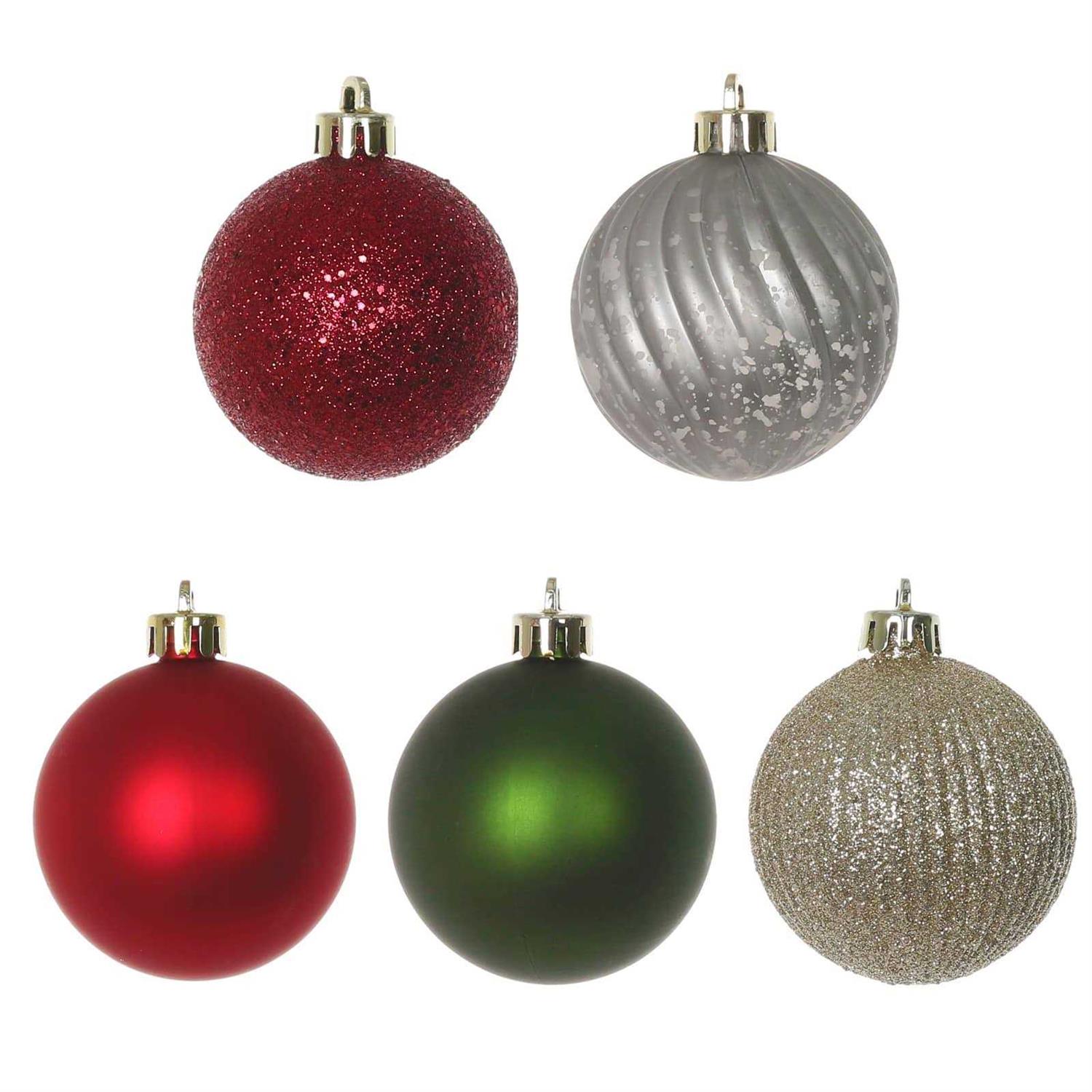 Assorted Farmhouse Ball Ornament Set by Ashland