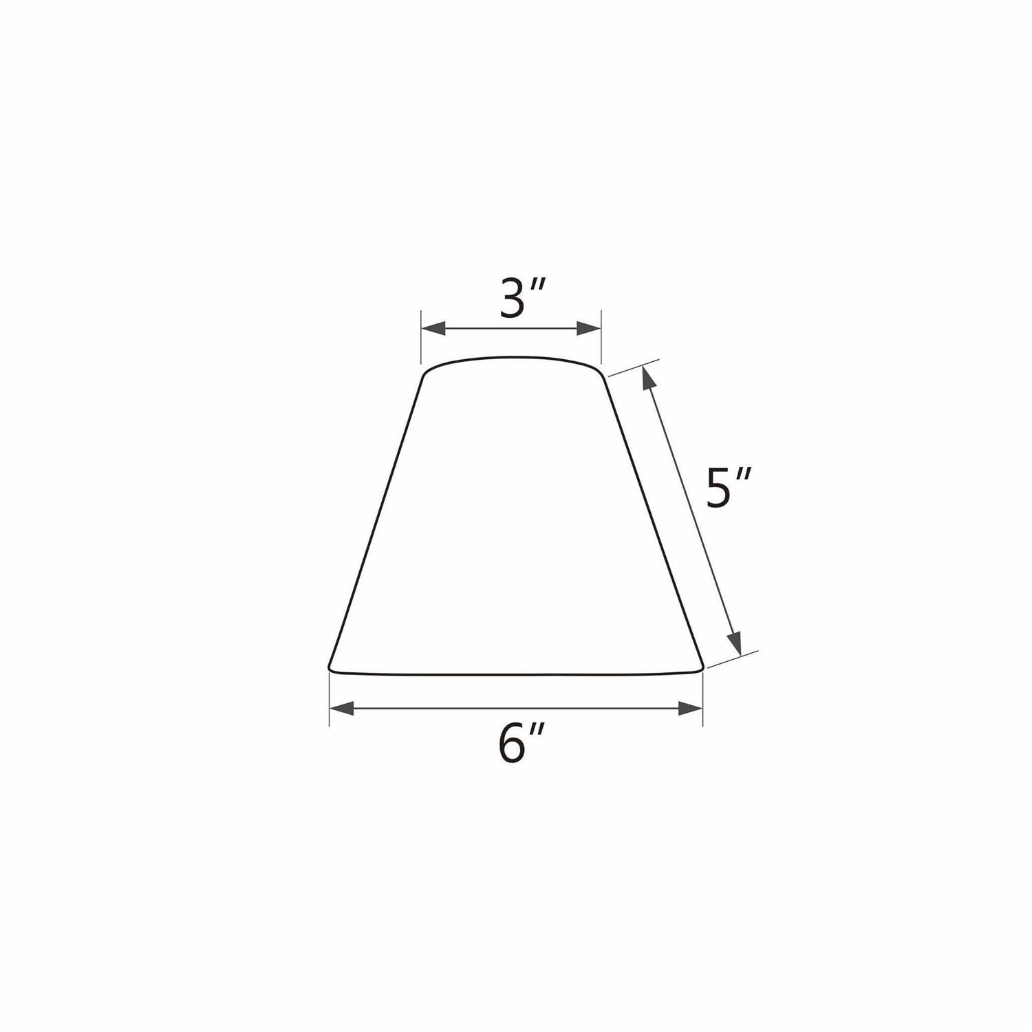 Aspen Creative Small Hardback Empire Shape Chandelier Clip-On Lamp Shade Set