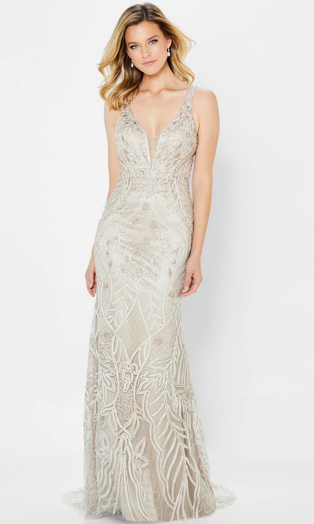 Detachable Straps and Shawl Mother of the Groom Dress