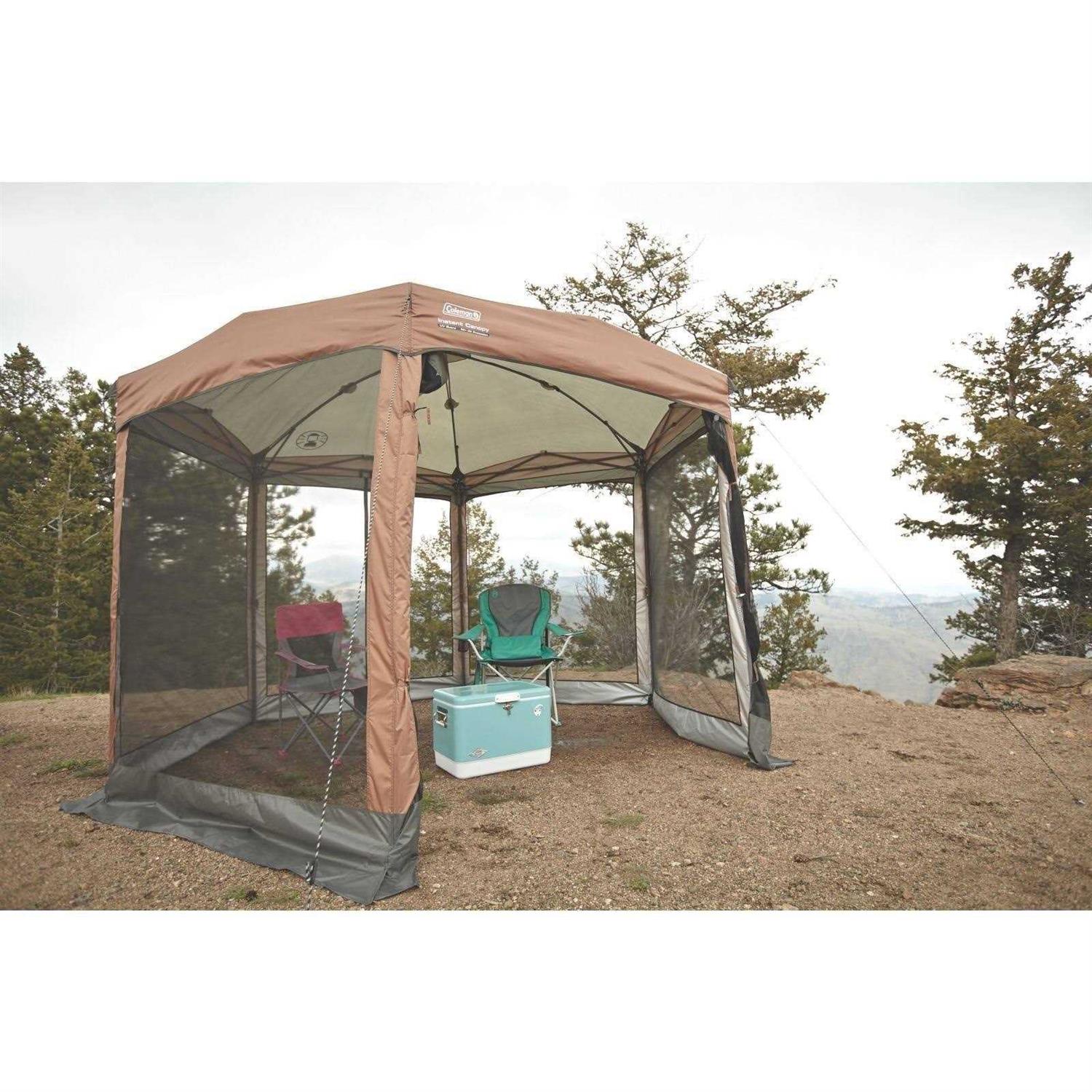 Coleman Shelter 12 x 10 Back Home Screened Sun Shelter w/Instant Setup