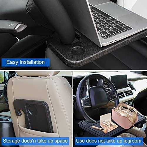AGARES Dining table laptop table car travel table food table on steering wheel tray