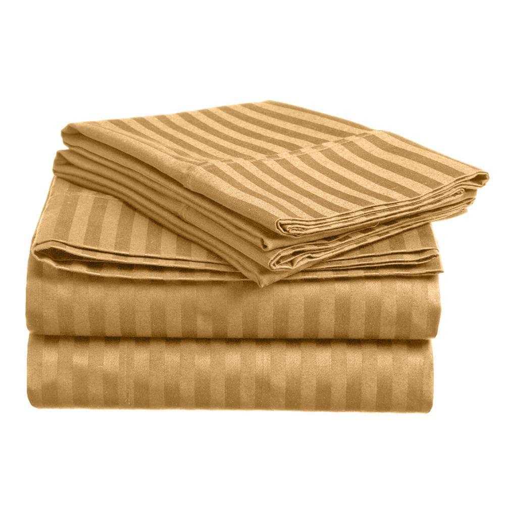 600 Thread Count Stripe Sheet Set Single