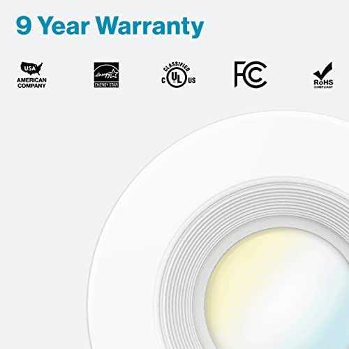 Sunco Lighting 4 Inch LED Can Lights Retrofit Recessed Lighting