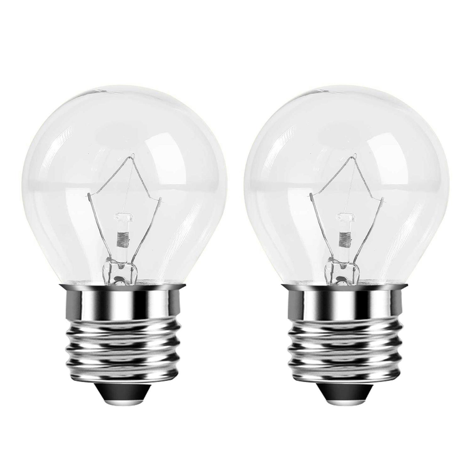 Appliance Oven Light Bulb 40W for Refrigerator Over Hood Stove Microwave Replacement Bulb High Temperature Resistant A15 Incandescent E26 Medium