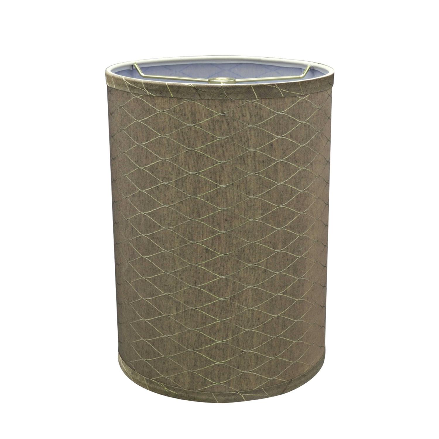 Aspen Creative 31028 Transitional Hardback Drum Shape Spider Construction Lamp Shade in Light