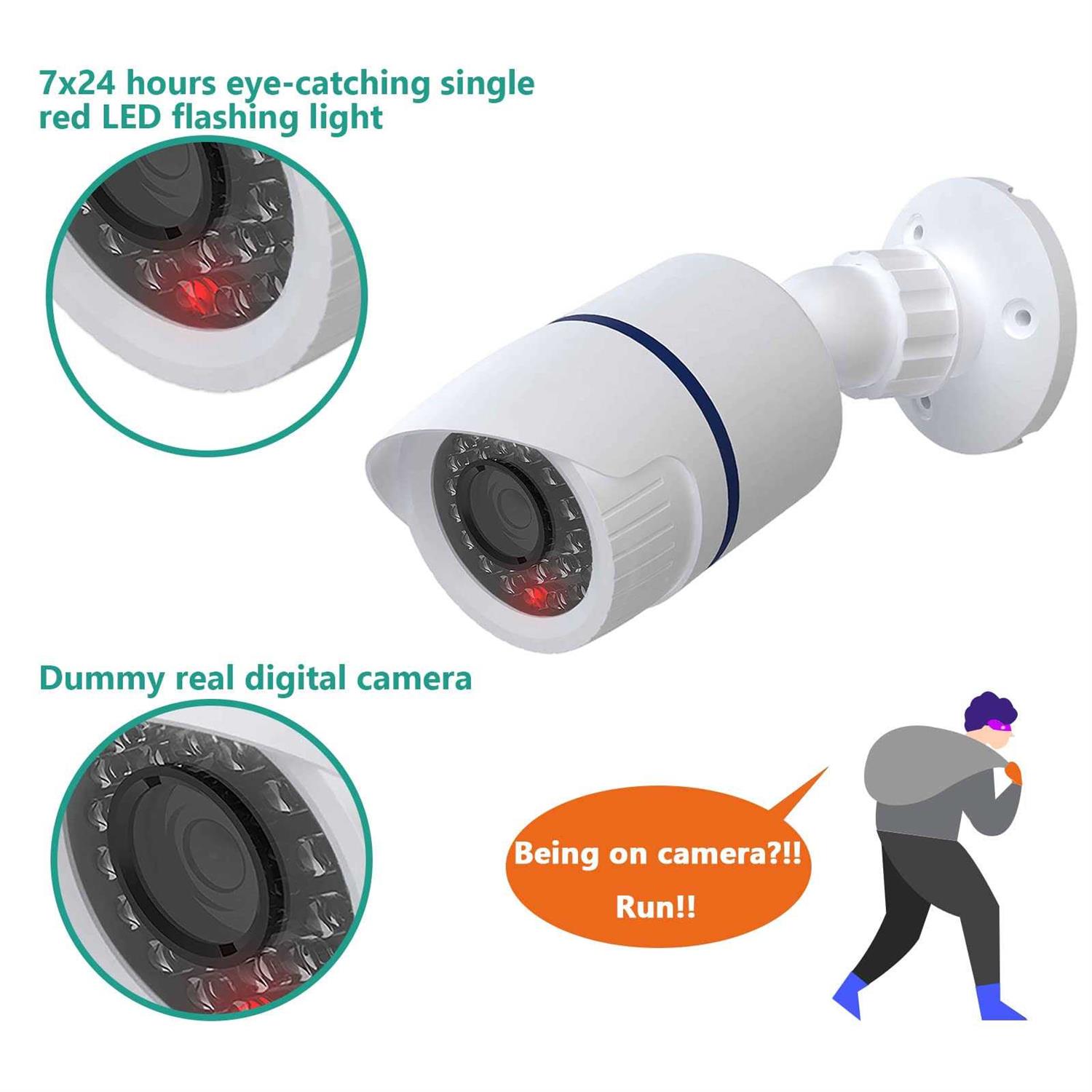 Wali Dummy Fake Camera Surveillance Security CCTV Dome Camera Indoor Outdoor Camera