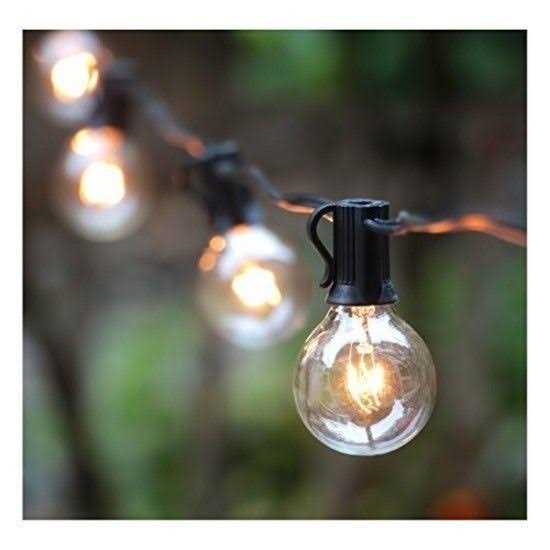 Brightown Outdoor String Lights G40 Globe Patio Lights Edison Bulbs