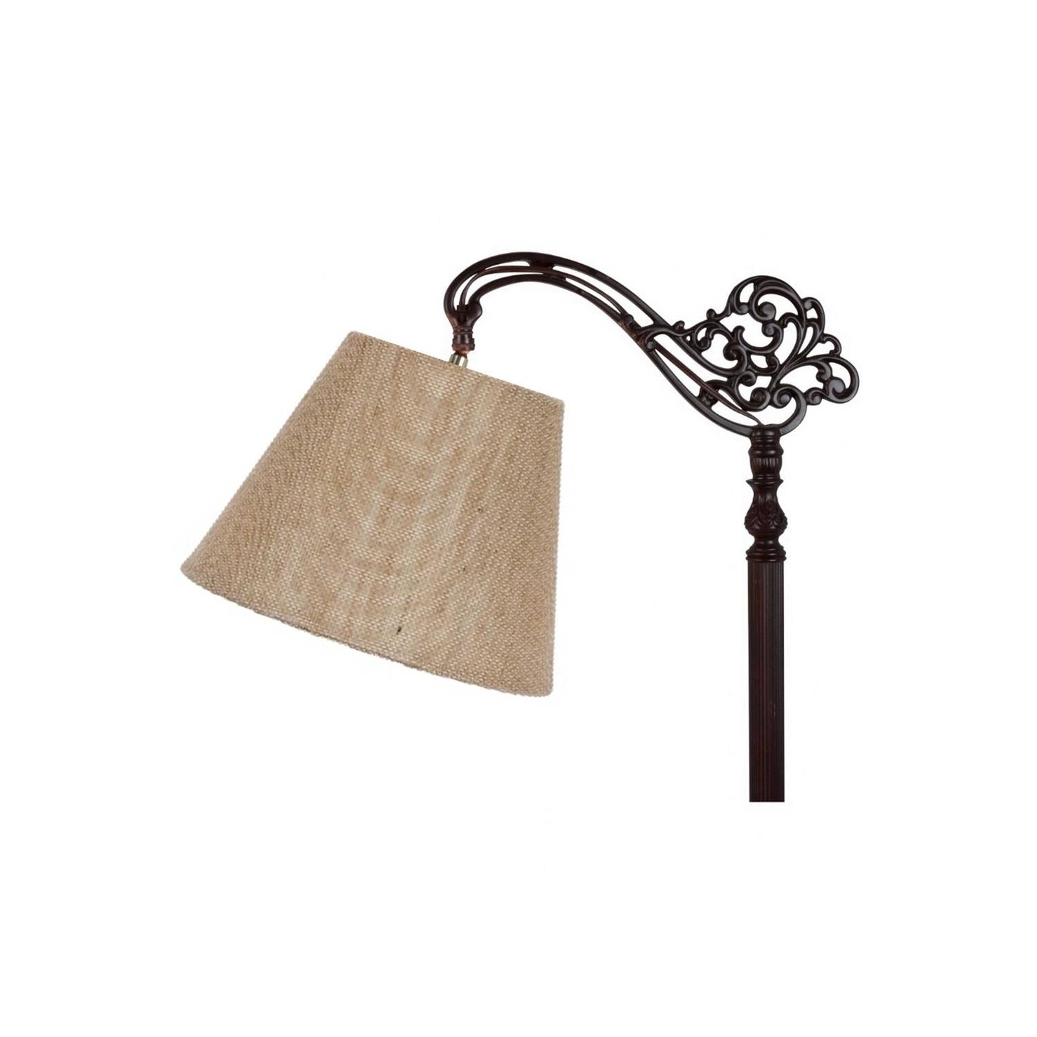 upgradelights Beige Burlap 8 Inch Uno Lampshade