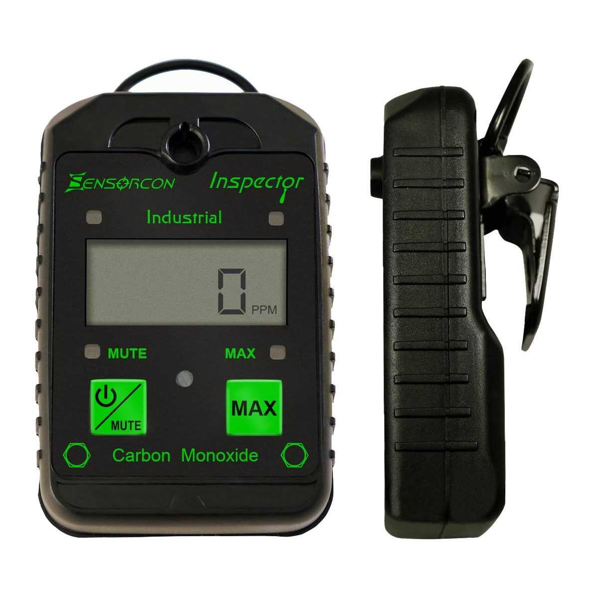 Sensorcon Industrial CO Carbon Monoxide Monitor with Visual, Audible and Vibrating Alerts
