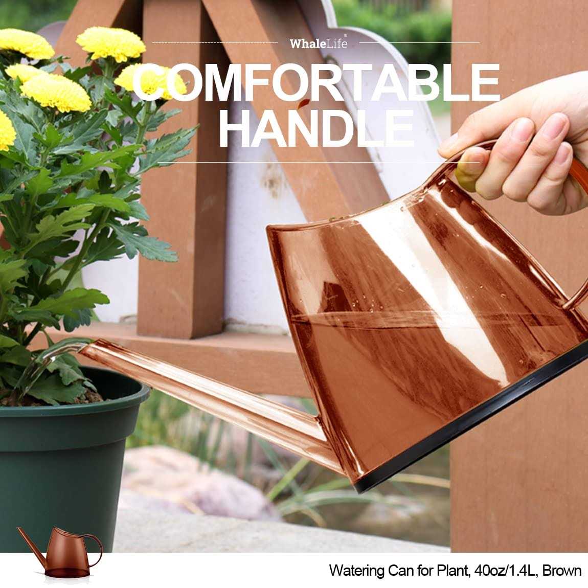 Whalelife Indoor Watering Can for House Bonsai Plants Garden Flower Long Spout 40oz