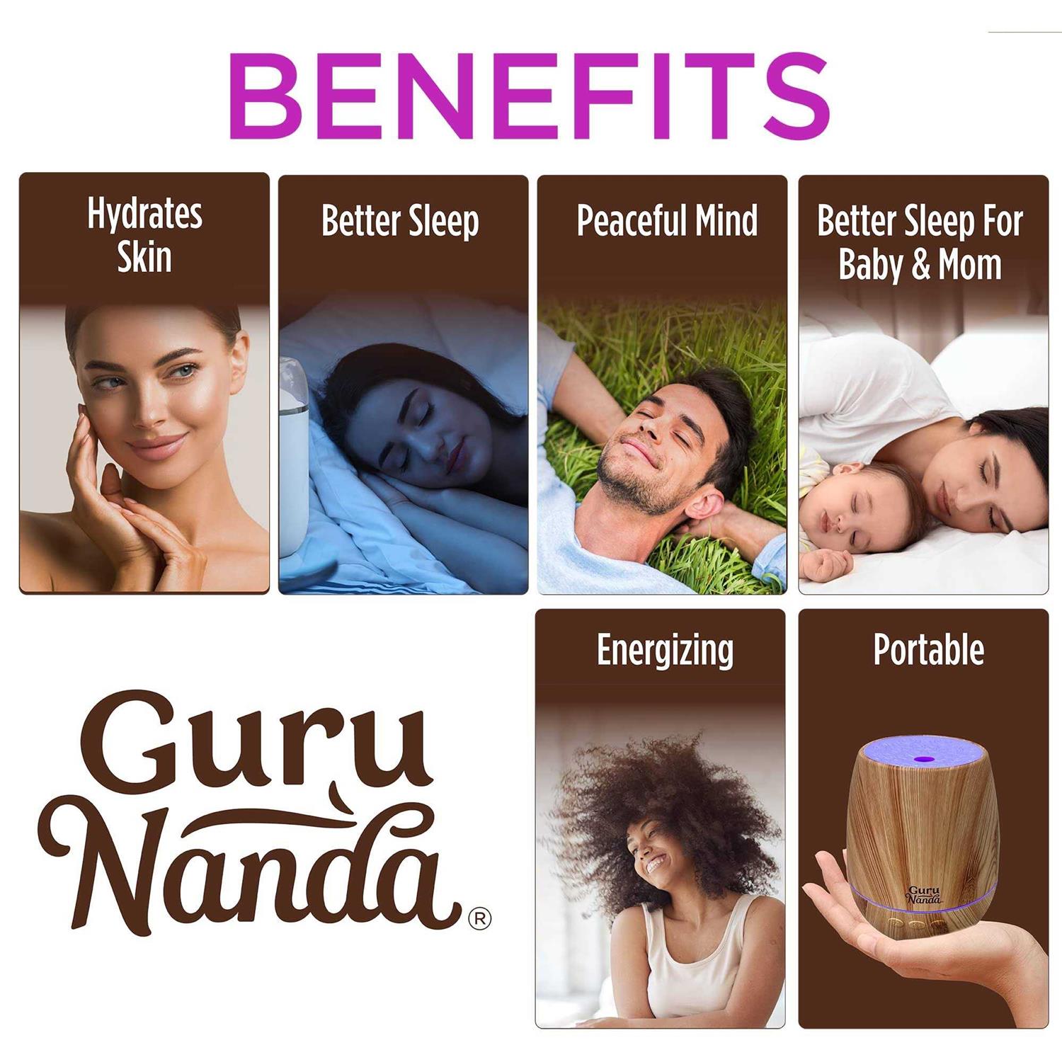 Woodsy Ultrasonic Aromatherapy Diffuser by Gurunanda