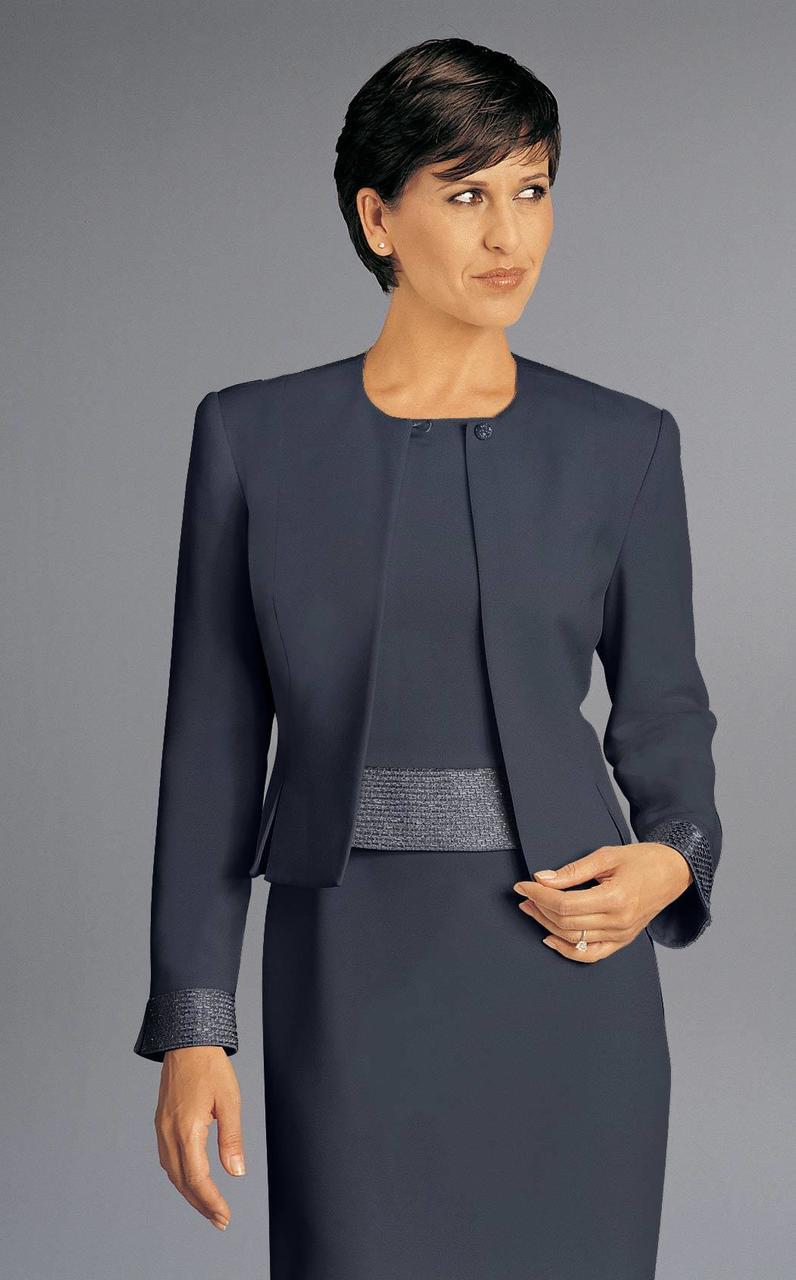 Jewel Dress with Ornate Cuffed Jacket 702109