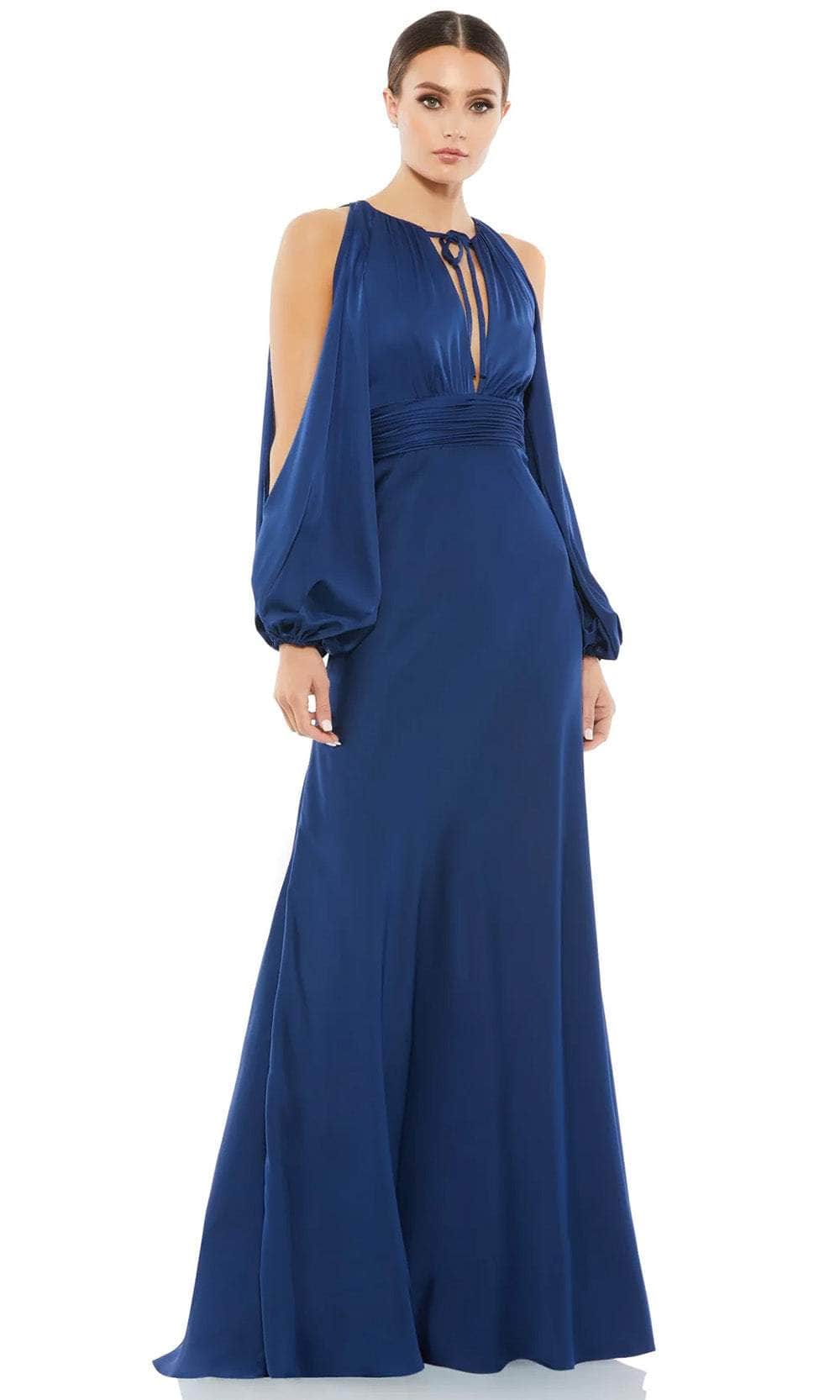 Cold Shoulder Sheath Evening Dress