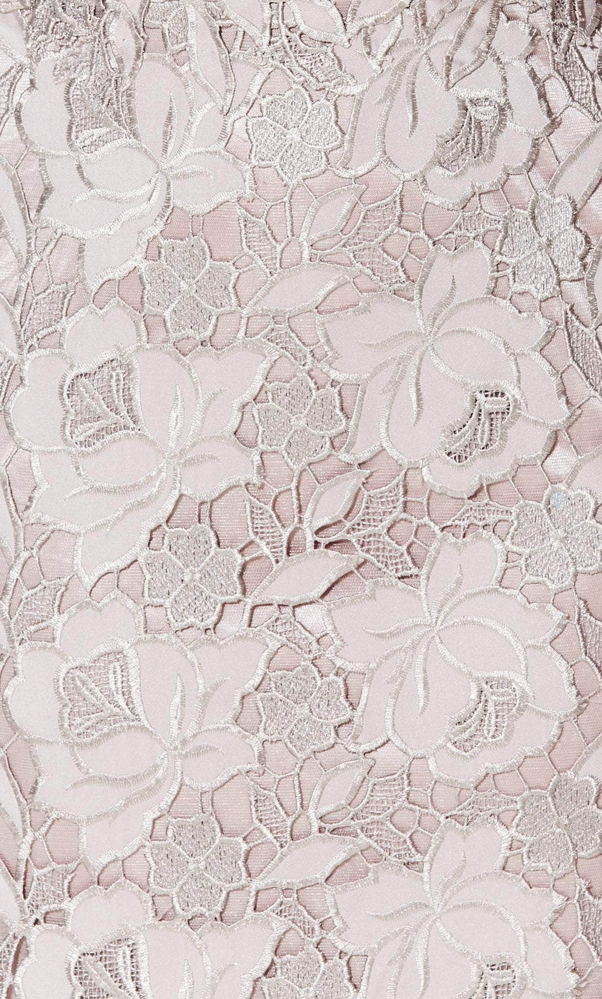 Trumpet-Fitting Floral Laced Gown