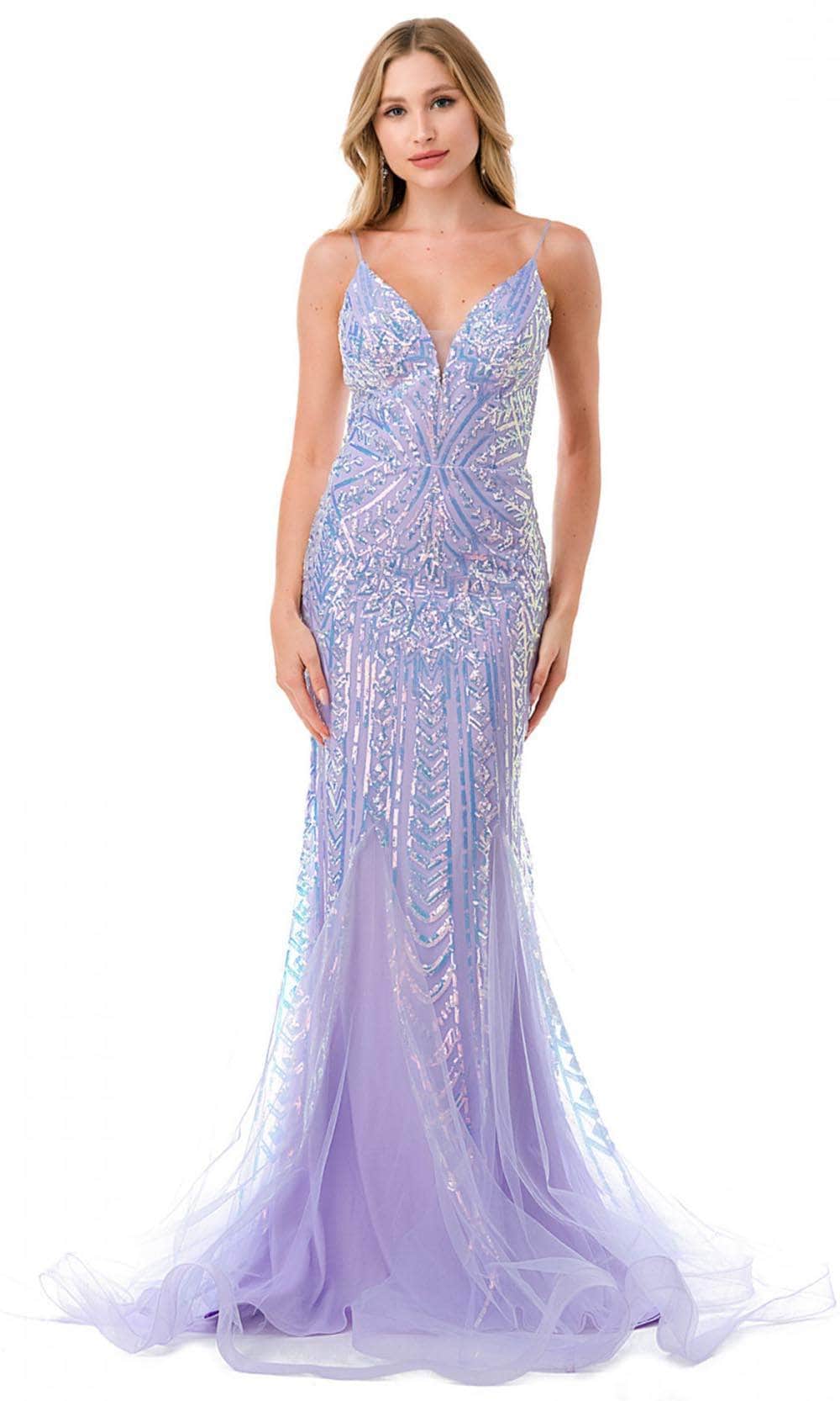 V-Neck Sleeveless Evening Gown