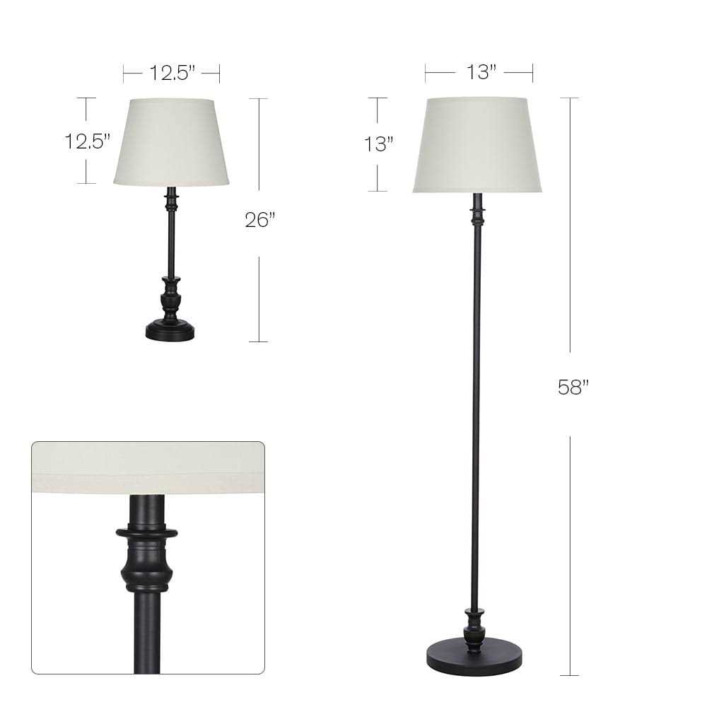 Better Homes Gardens 3-Piece Lamp Set