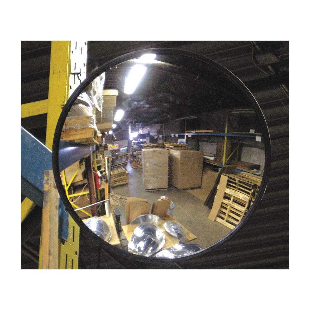Vision Metalizers 18 Outdoor Acrylic Round Convex Mirror, Security Mirror for Retail Stores, Warehouses, Driveways, and Parking Lots