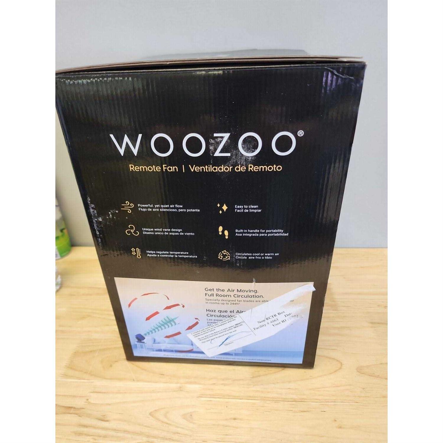 Woozoo Remote Controlled Personal Oscillating Fan
