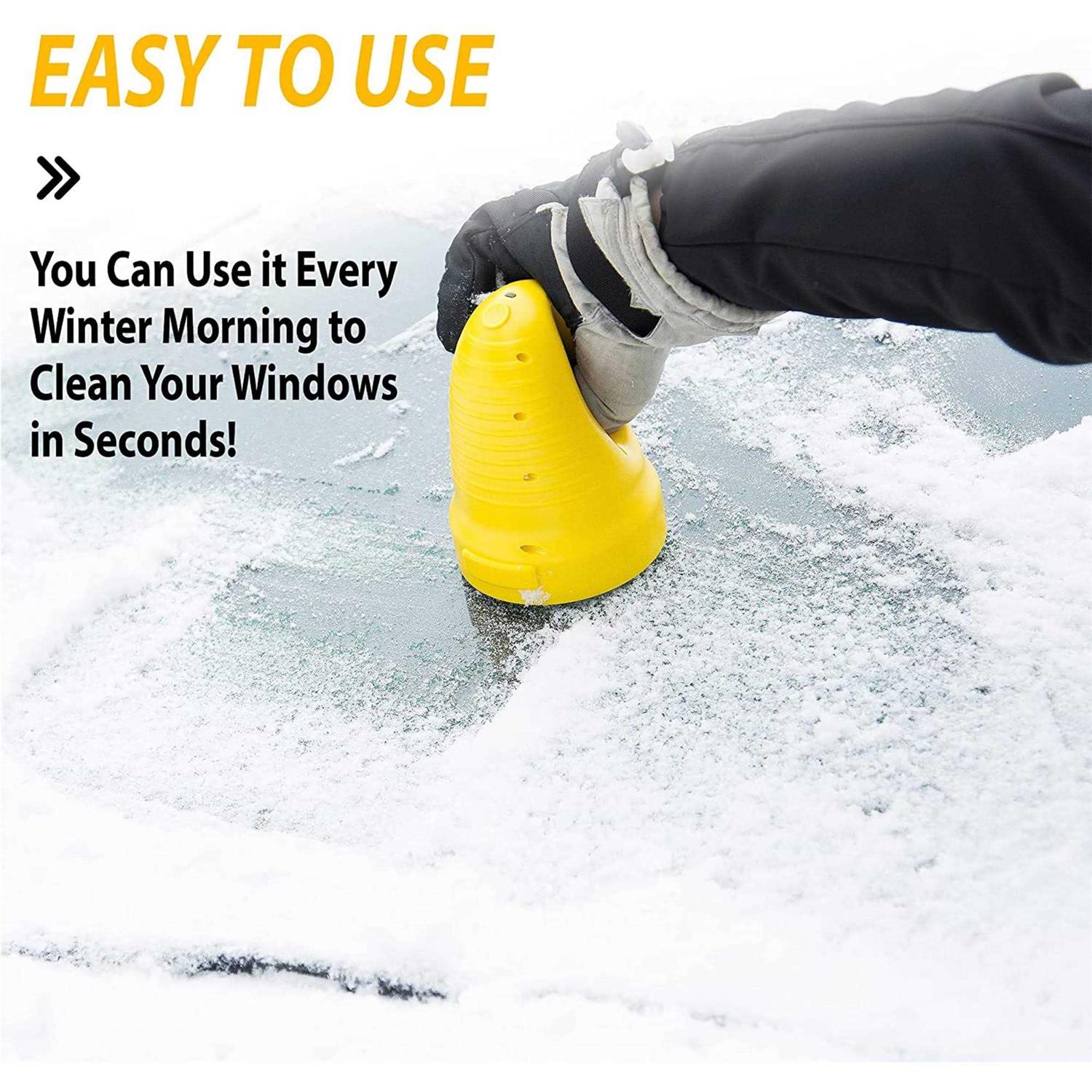Zone Tech USB Rechargeable Electric Snow Remover Windshield Ice Scraper Tool