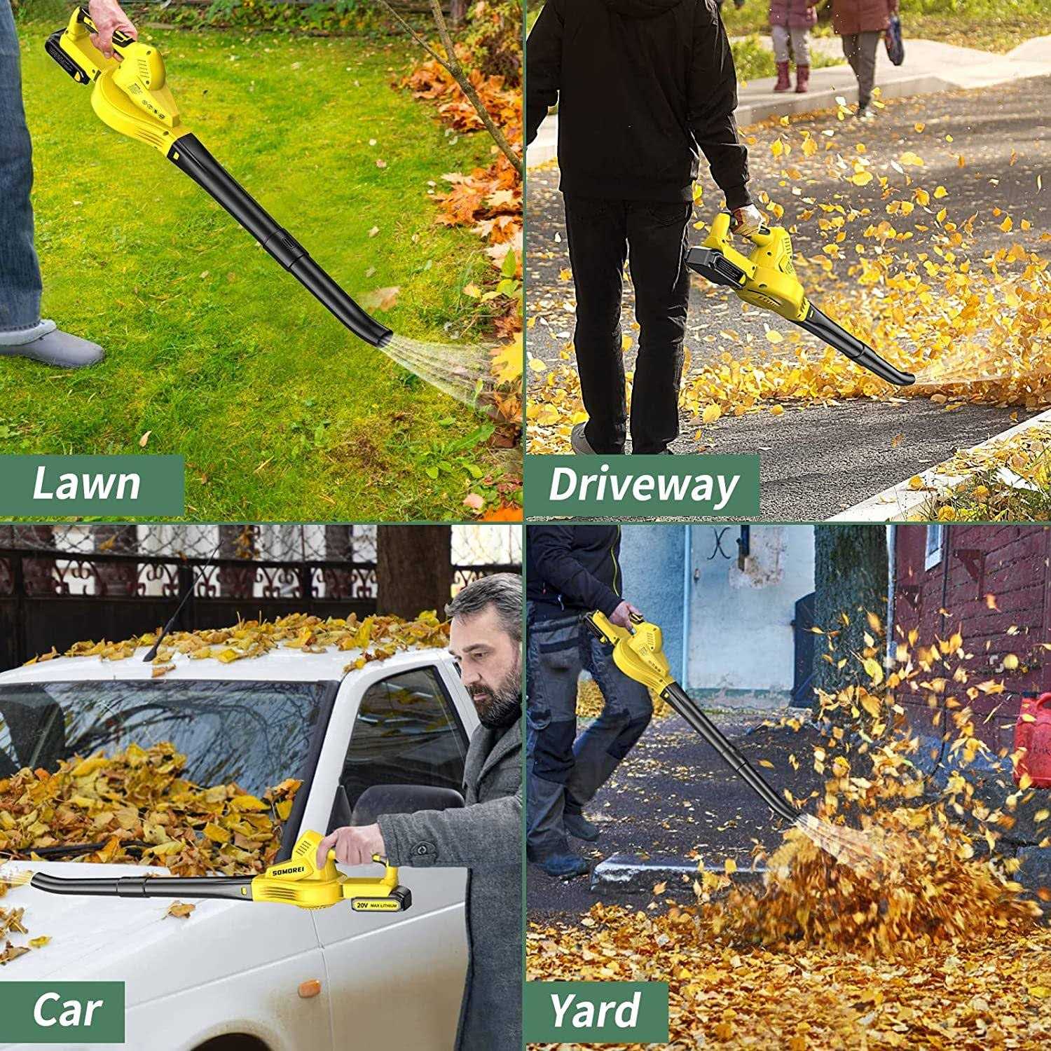 Cordless Leaf Blower Battery Operated 20V Electric Mini Handheld