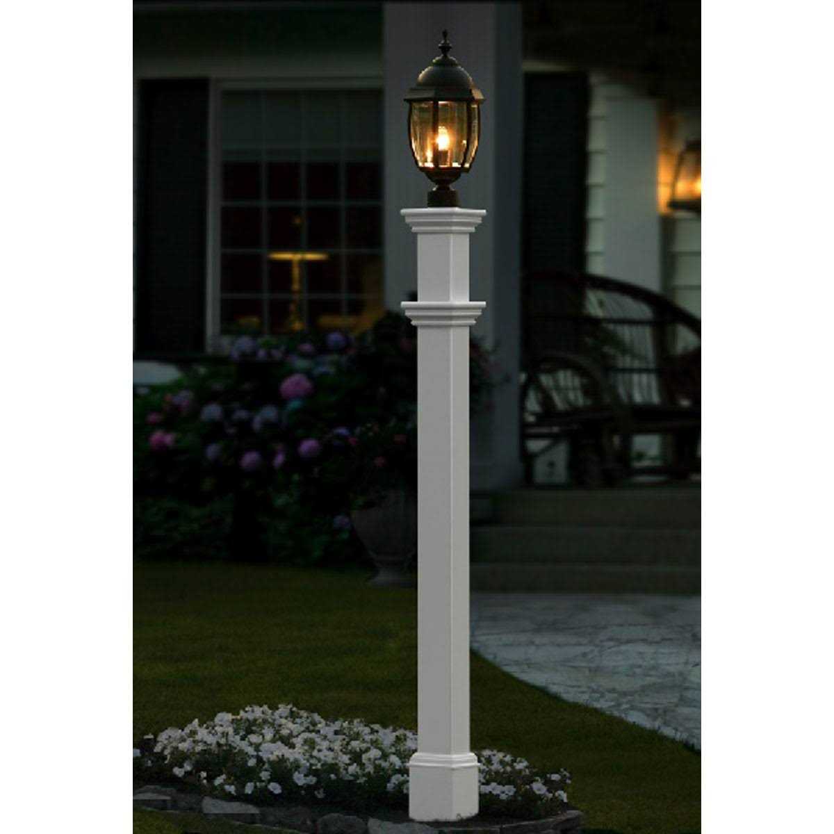 Vita 6L x 6W x 74H Portsmouth Vinyl Lamp Post VA94430