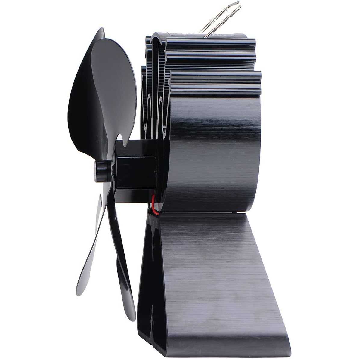 Voda 4-blade Heat Powered Stove Fan for Wood/Log Burner/fireplace increases 80% more warm air than 2 blade Fan