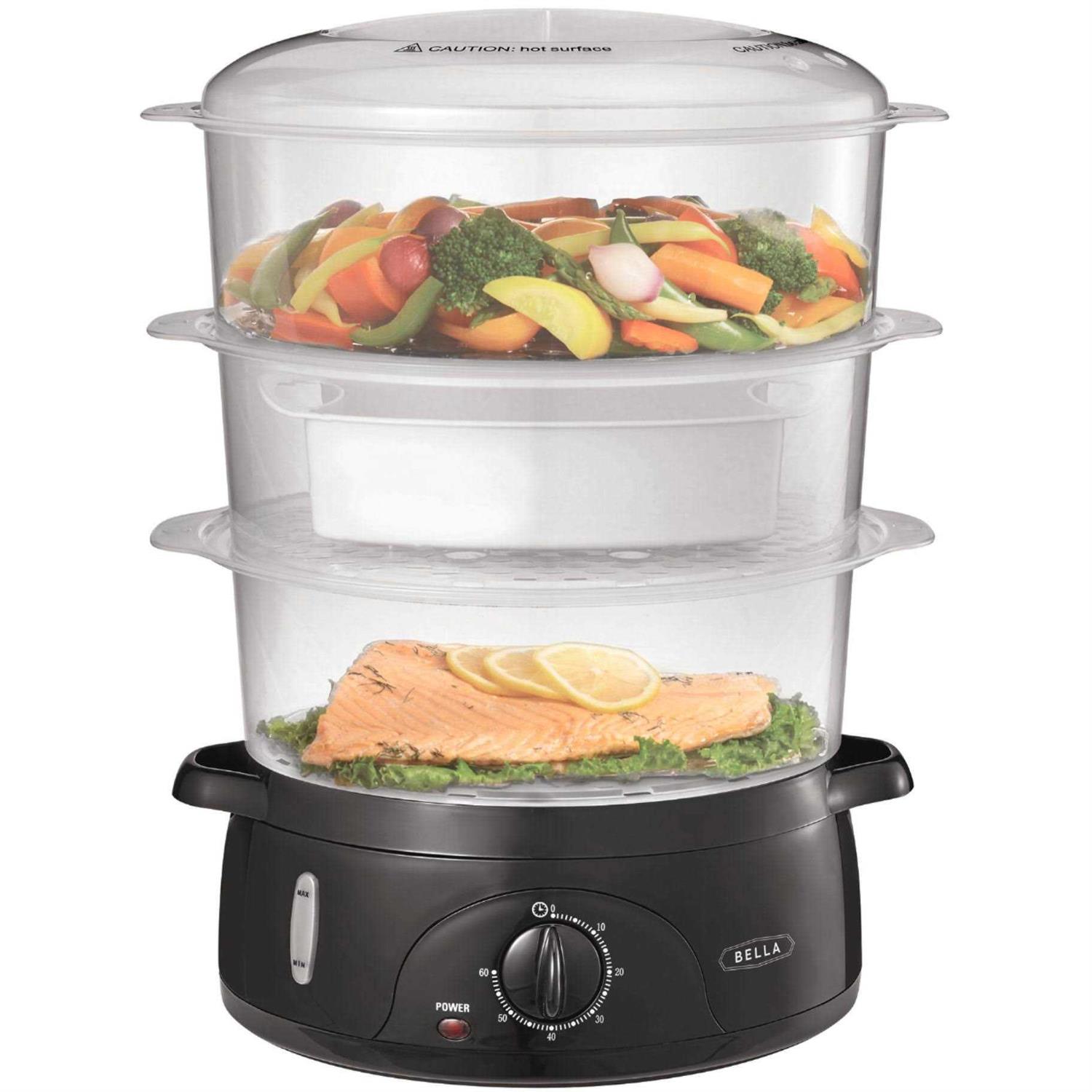 Bella 9.5-Qt. 3-Tier Food Steamer