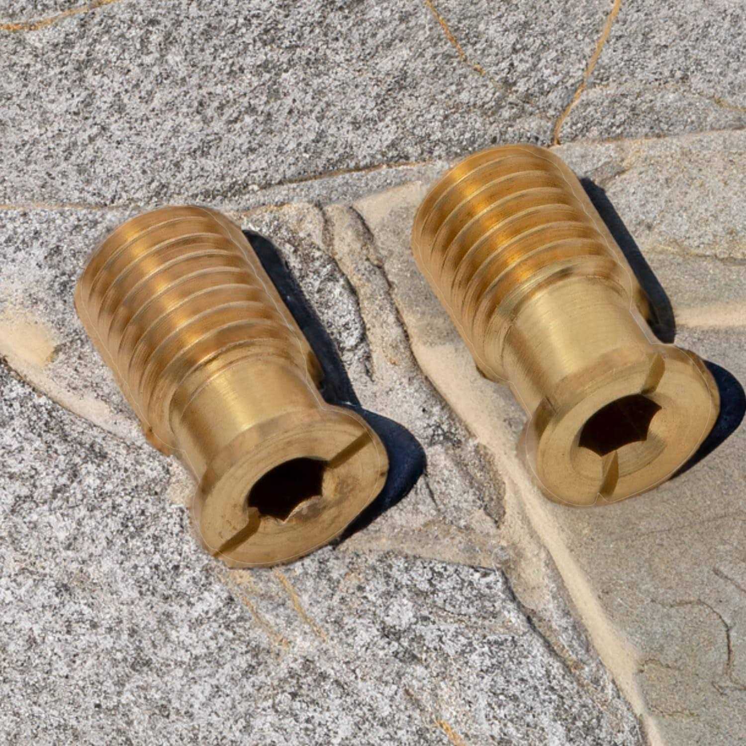 Wood Grip Pool Cover Brass Anchor Head Screw Bolt