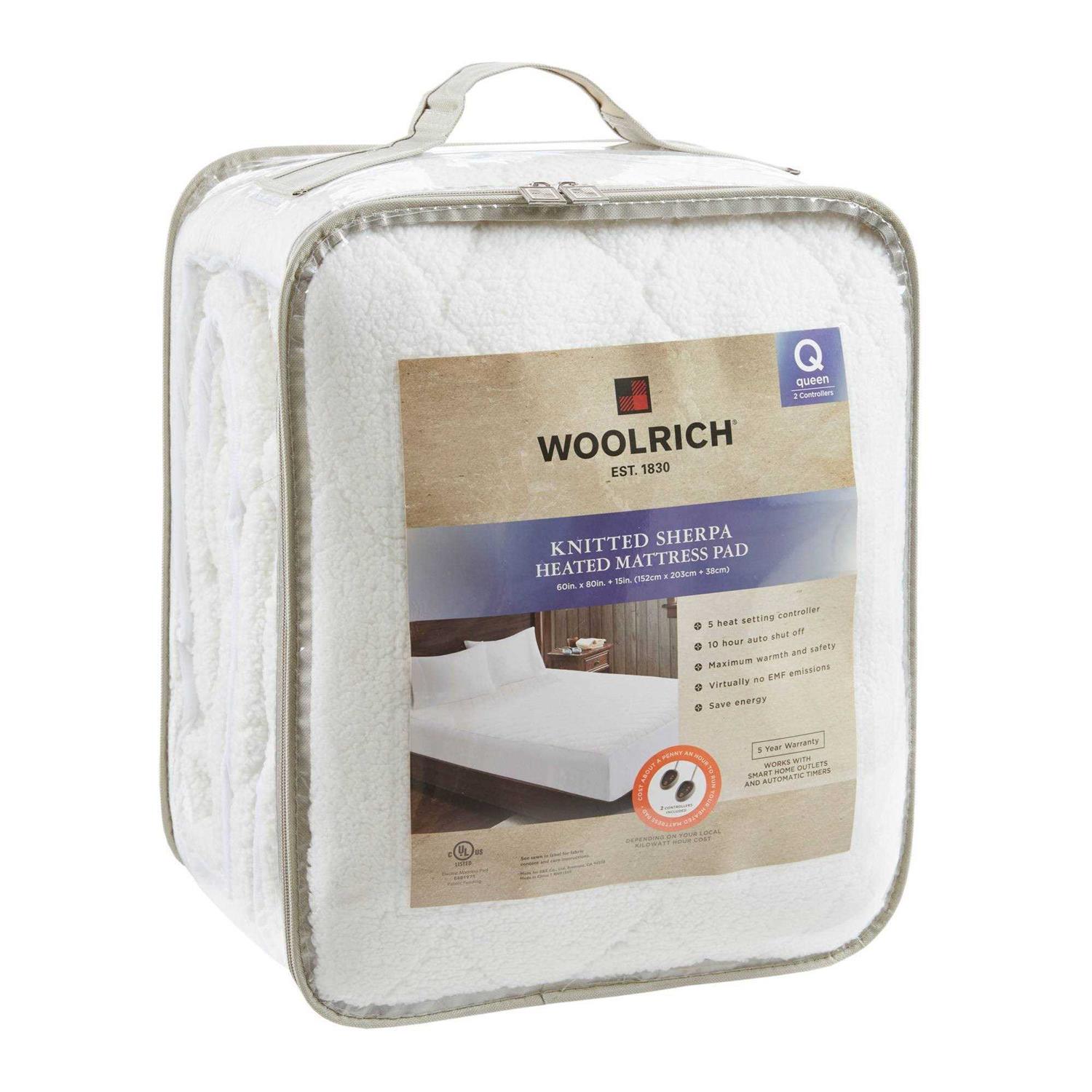 Woolrich Heated Sherpa Mattress Pad