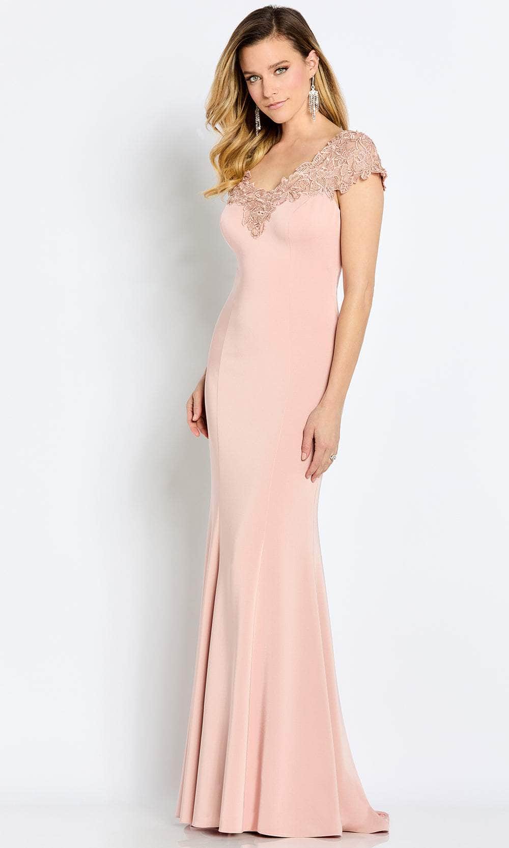 Laced Neckline Formal Mother of the Bride Gown