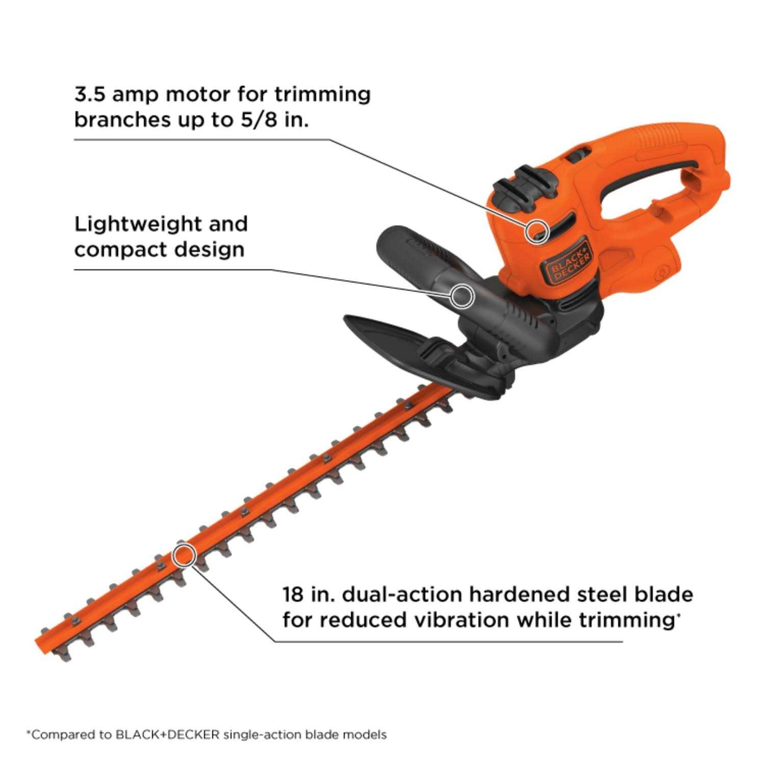 Black & Decker Electric Hedge Trimmer BEHT200