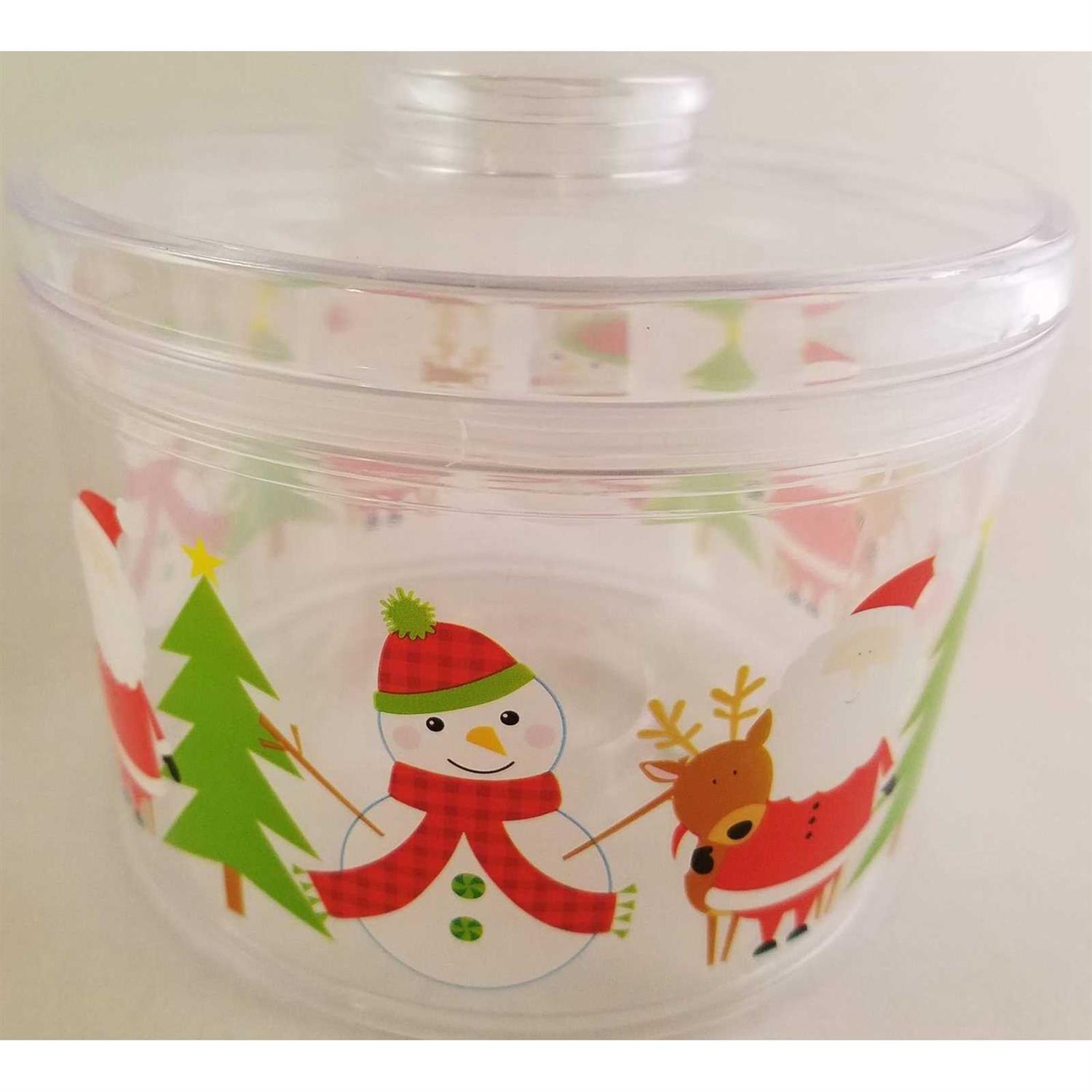 36 Christmas-Themed Plastic Containers With Lids