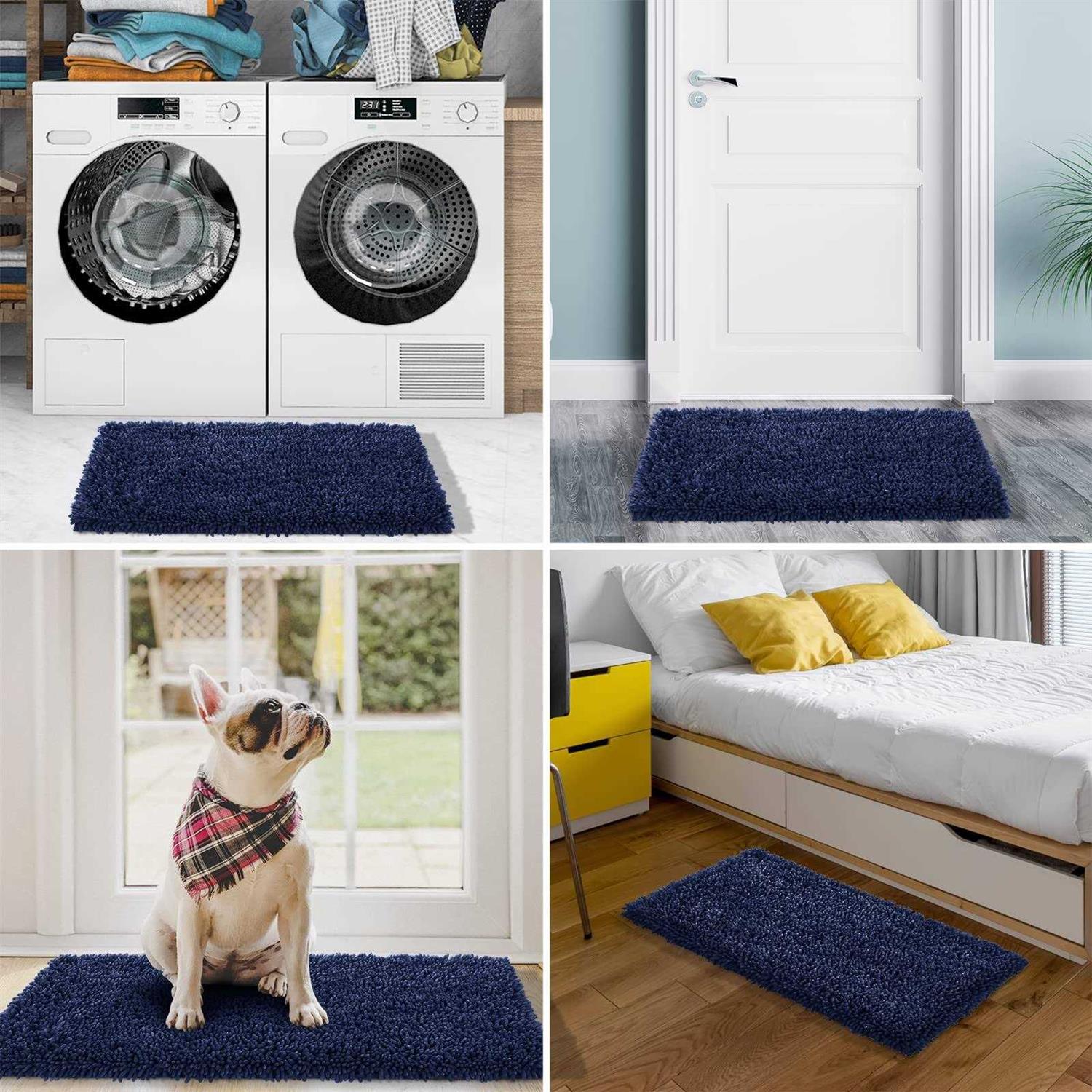 Yimobra Bathroom Rugs Sets 2 Piece Luxury Shaggy Extra Thick Bathroom Rugs