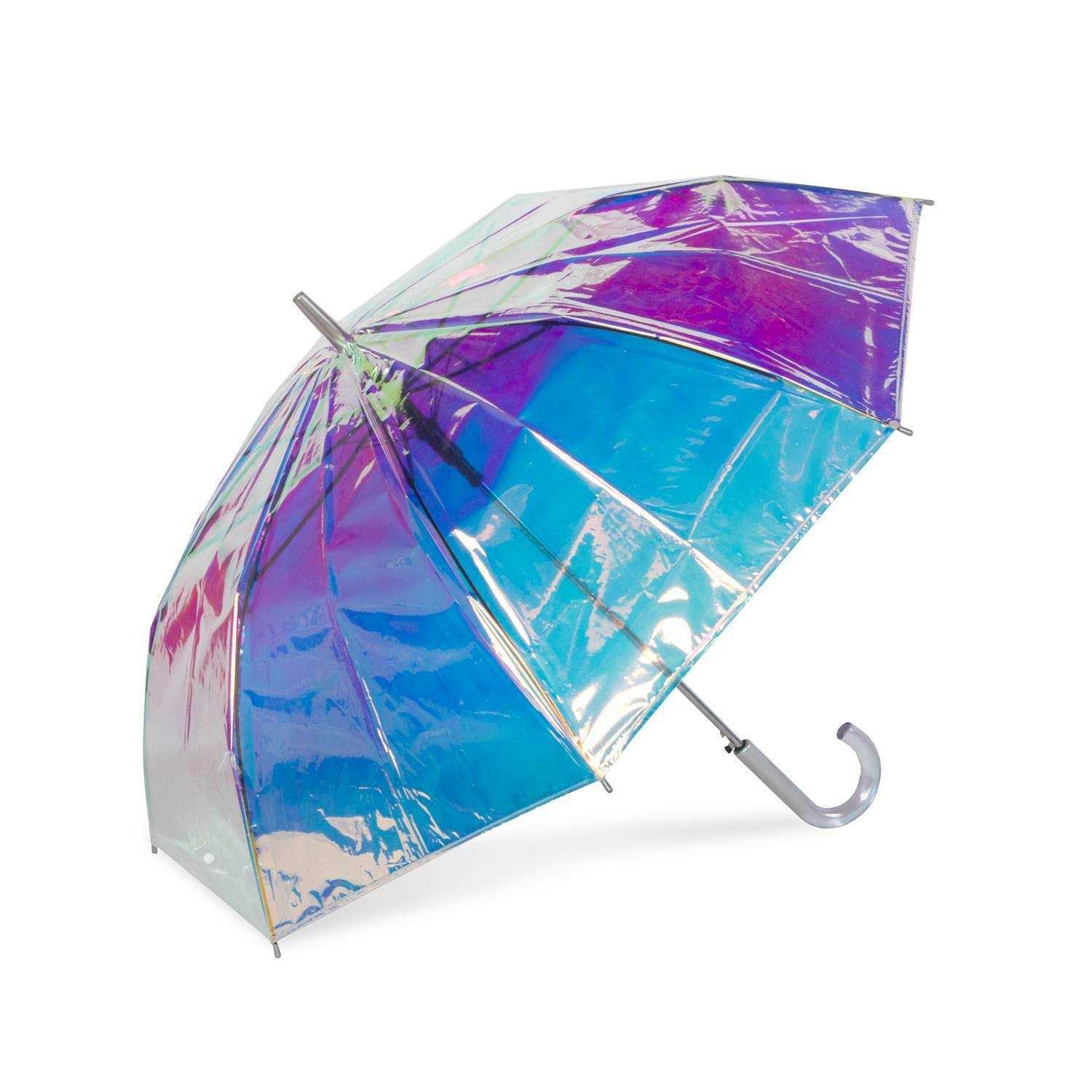 ShedRain Iridescent Stick Bubble Umbrella