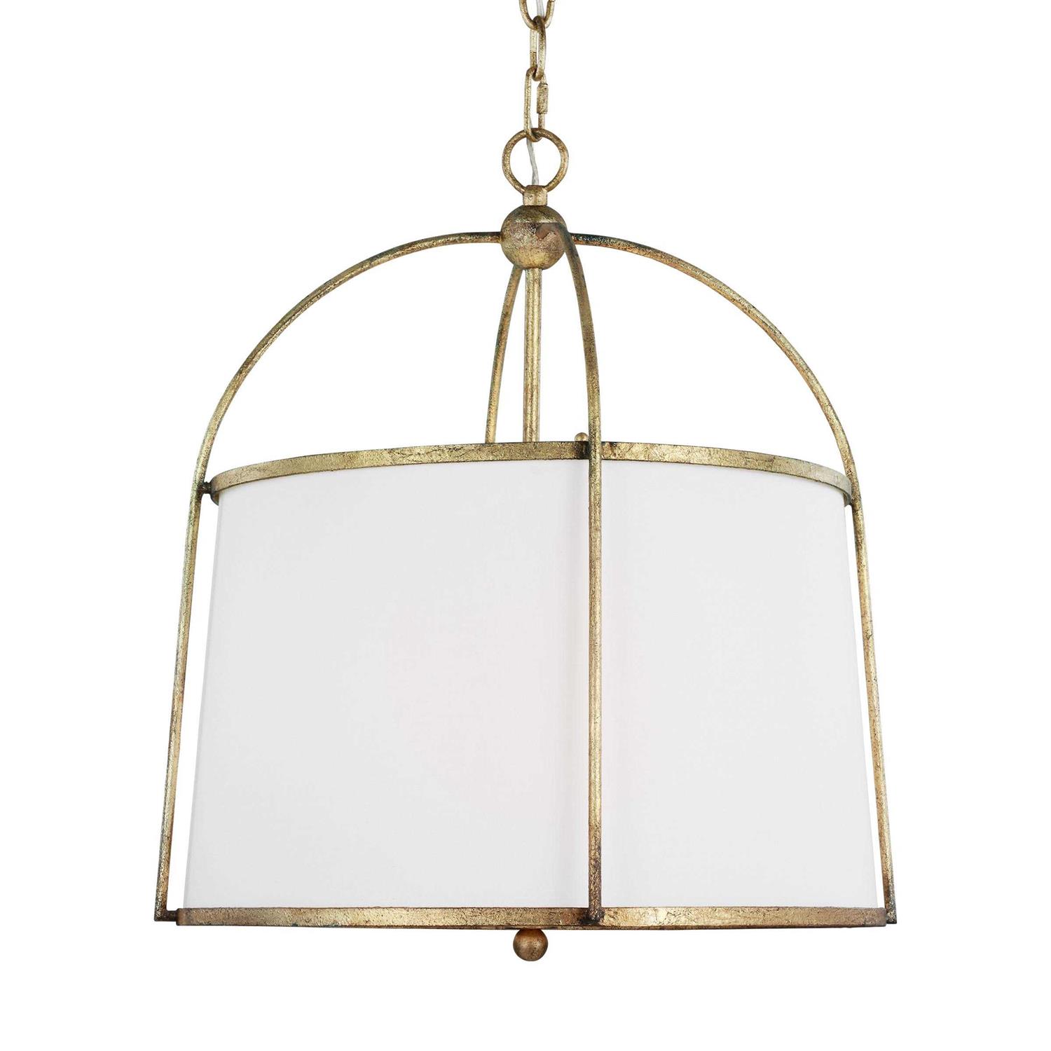 Stonington Antique Gild Two-Light Chandelier