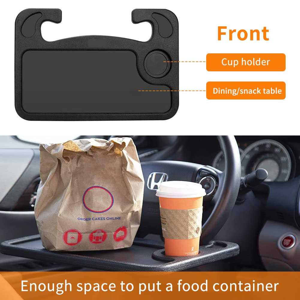 Car Steering Wheel Desk Food Table for Car Steering Wheel Tray for Constant Travelers