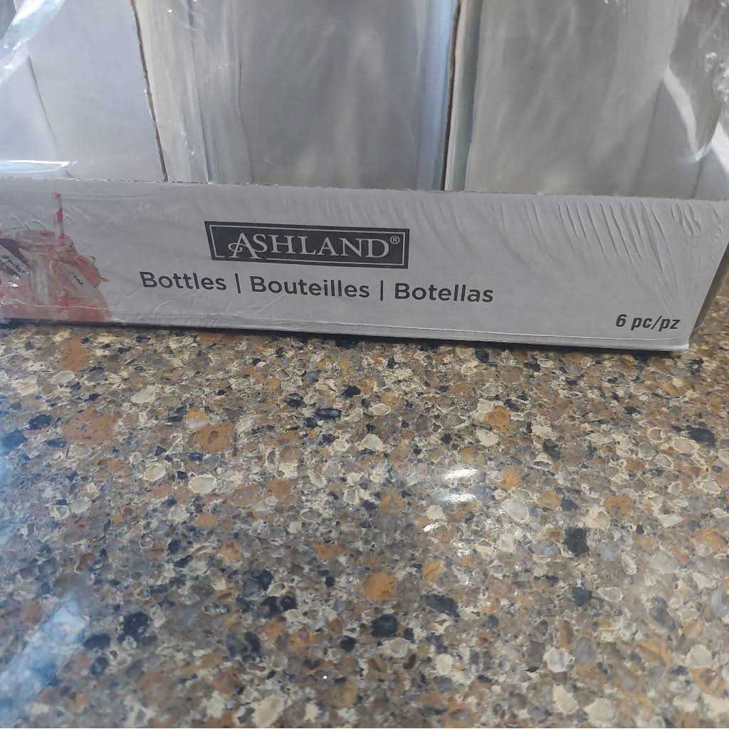 Ashland Glass Milk Bottles with Lids