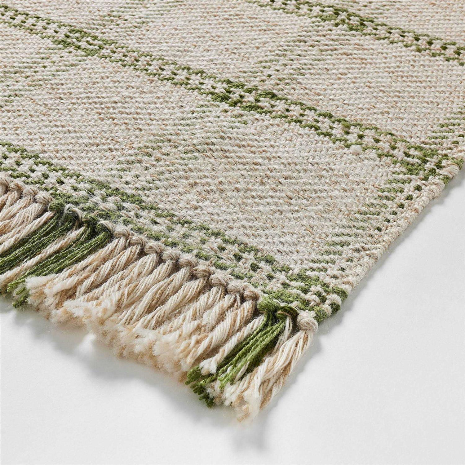 2’1×3’2 Indoor/Outdoor Plaid Accent Rug