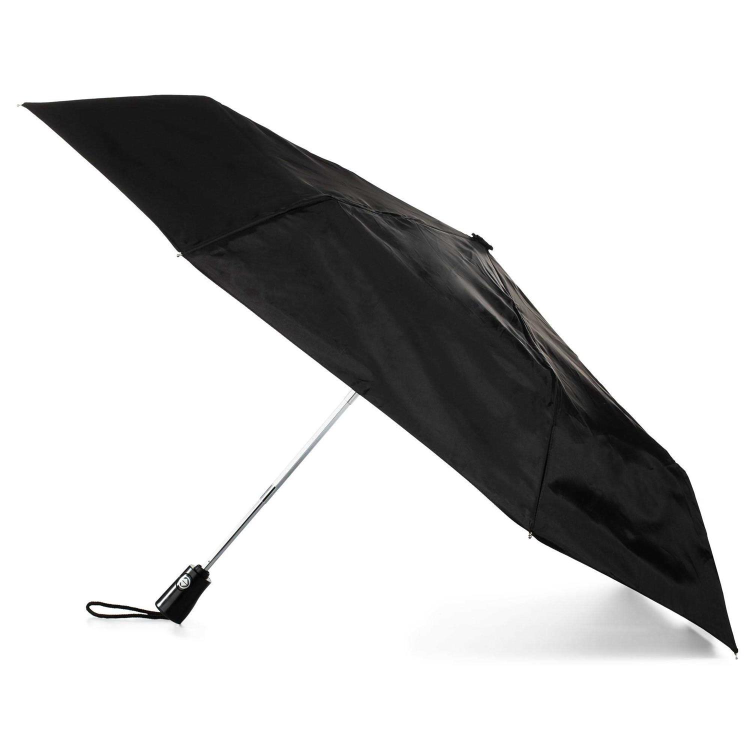 totes Automatic Open Close Water-Resistant Travel Folding Umbrella
