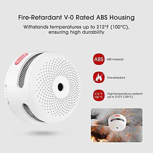 Wireless Interconnected Smoke Detector, X-Sense XS01-WR Smoke and Fire Alarm