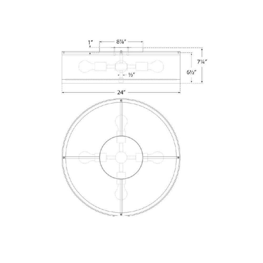 Visual Comfort Walker Flush Mount