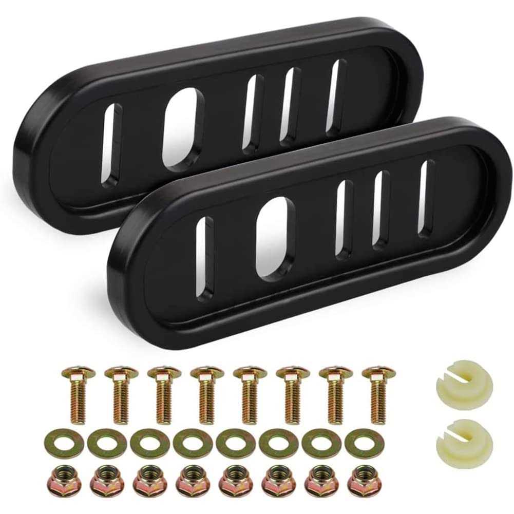 490-241-0010 Snowblower Slide Shoes Skid Shoe with Mounting Hardware for Universal MTD Snow Thrower