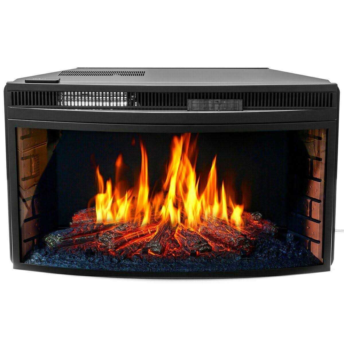 XtremepowerUS Electric Fireplace Insert w/Remote & Timer 28.5 1500W Adjustable 3D Place
